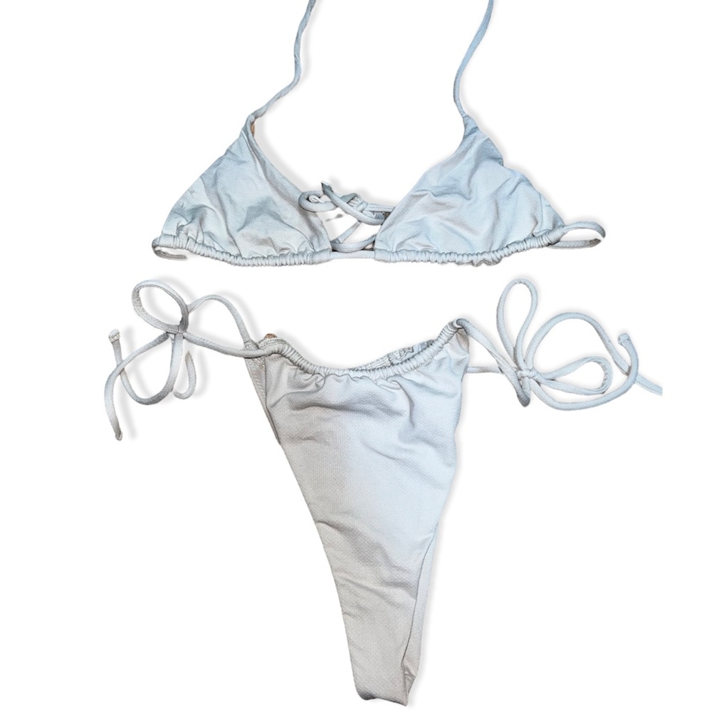 white/cream colored OYSHO swimsuit set